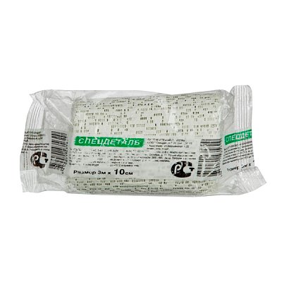 Бинт гипсовый 3 м х 10 см. /Спецдеталь/110