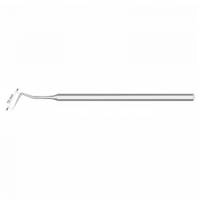15. Зонд зубн. изогнут.L=15мм (080-001)/ СТРУМ