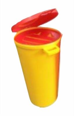 Емкость-контейнер для сбора острого инструм. кл Б, одноразовый емкость 1,5 л желтый круг Респект