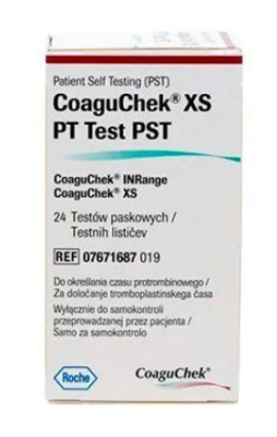 Тест-полоски для коагулометра портативного КоагуЧек (CoaguChek) 24 шт./уп.
