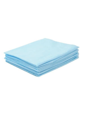 Простынь стерил. 80*70см., пл.42 спанбонд голубой /Волгамедикал/100